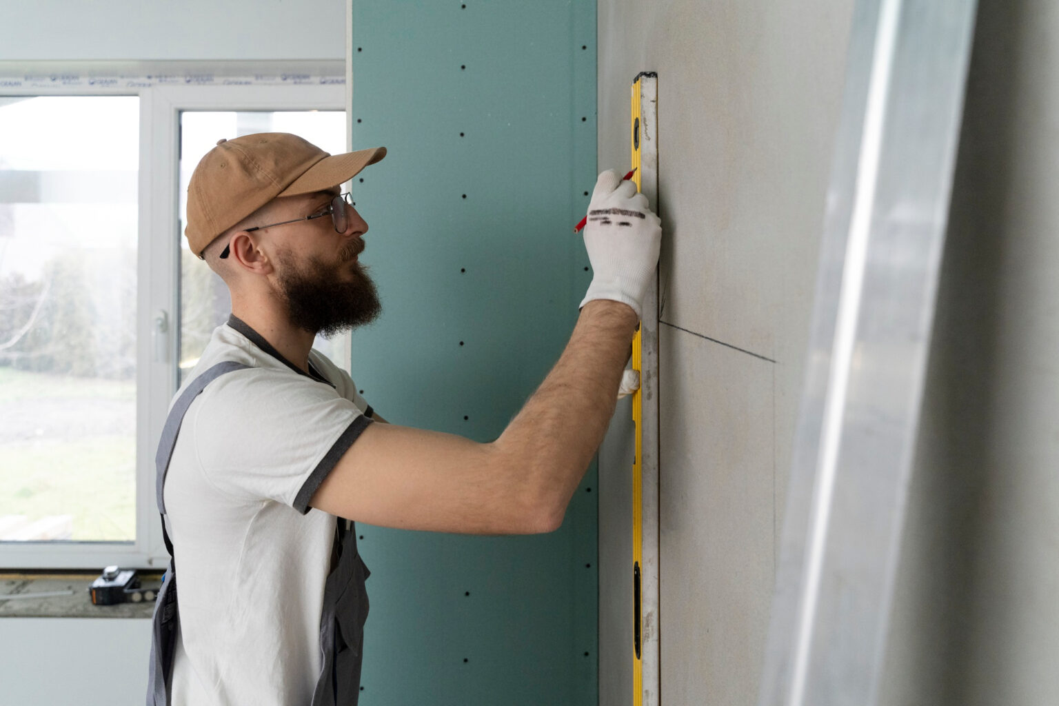 Puerta de paso interior recién instalada, con herrajes y diseño a elegir por el cliente